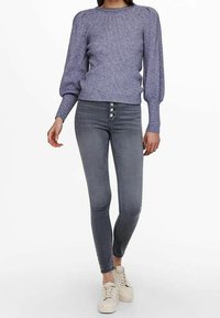 ONLY Stickad tröja - purple