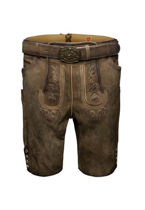 ERMANN - Lederhose - kastanie