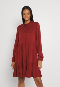 VILA VIMOROSE SHIRT DRESS - Vestido camiseiro - burnt henna