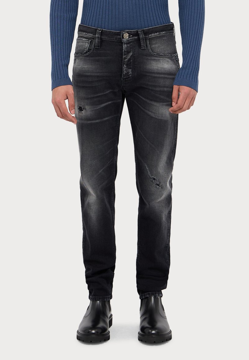Emporio Armani - TASCHE - Jeans Slim Fit - denim nero, Vergrößern