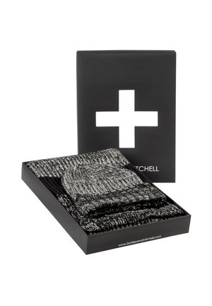SET - Schal - black twist
