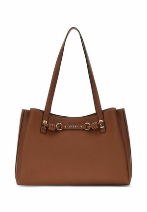 Guess, CAMELIA 3 COMPARTMENT TOTE - Borsa a mano - cognac