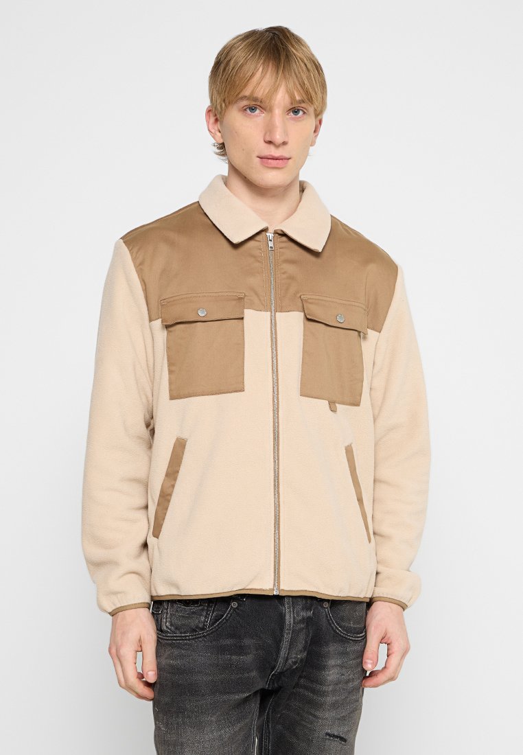 Denham Fleecejas beige Denham Fleecejas beige