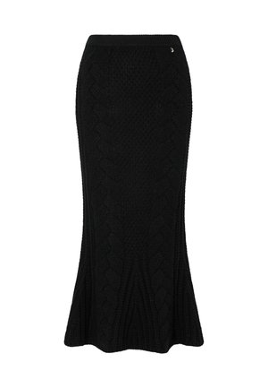 LIU JO, LIU JO KNIT MIDI SKIRT - Jupe longue - black