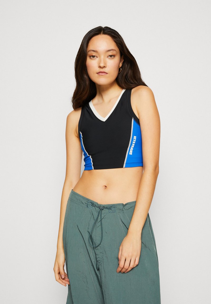 iets frans... IF SPORT V NECK TANK Top blue/azul Zalando.es