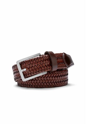 Gevlochten riem - braun