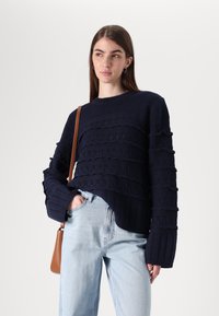 YAS Tall YASTIMU PULLOVER - Pulóver - navy blazer