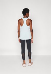 Nike Performance CROP - Leggings - black/aster pink/white