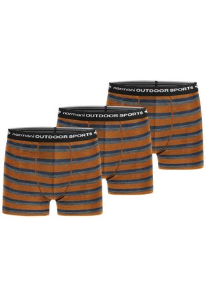 3ER PACK MERINO FUNKTIONS BOXERSHORTS - Panties - orange blau grau