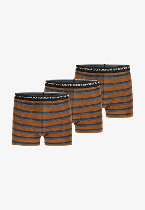 normani Outdoor Sports 3ER PACK MERINO FUNKTIONS BOXERSHORTS - Boxer Briefs - orange blau grau