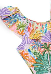 OVS WITH FLOUNCE AND TROPICAL  - Maillot de bain - yellow purple