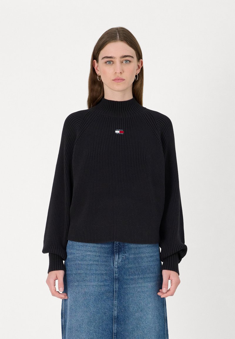Tommy Jeans BADGE  - Striktrøje - black
