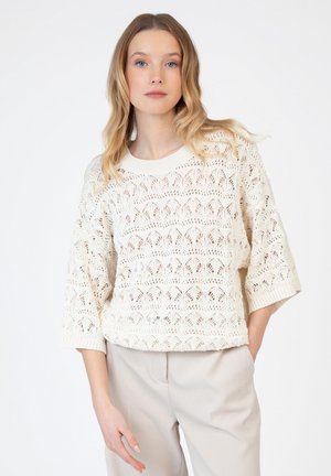 AN'GE OPENWORK VENUSIA - Pullover - ecru