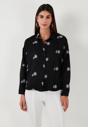 LELA Overhemdblouse - black