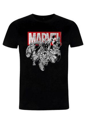AVENGERS CLASSIC IRONMAN POSES UNISEX - T-shirt imprimé - black