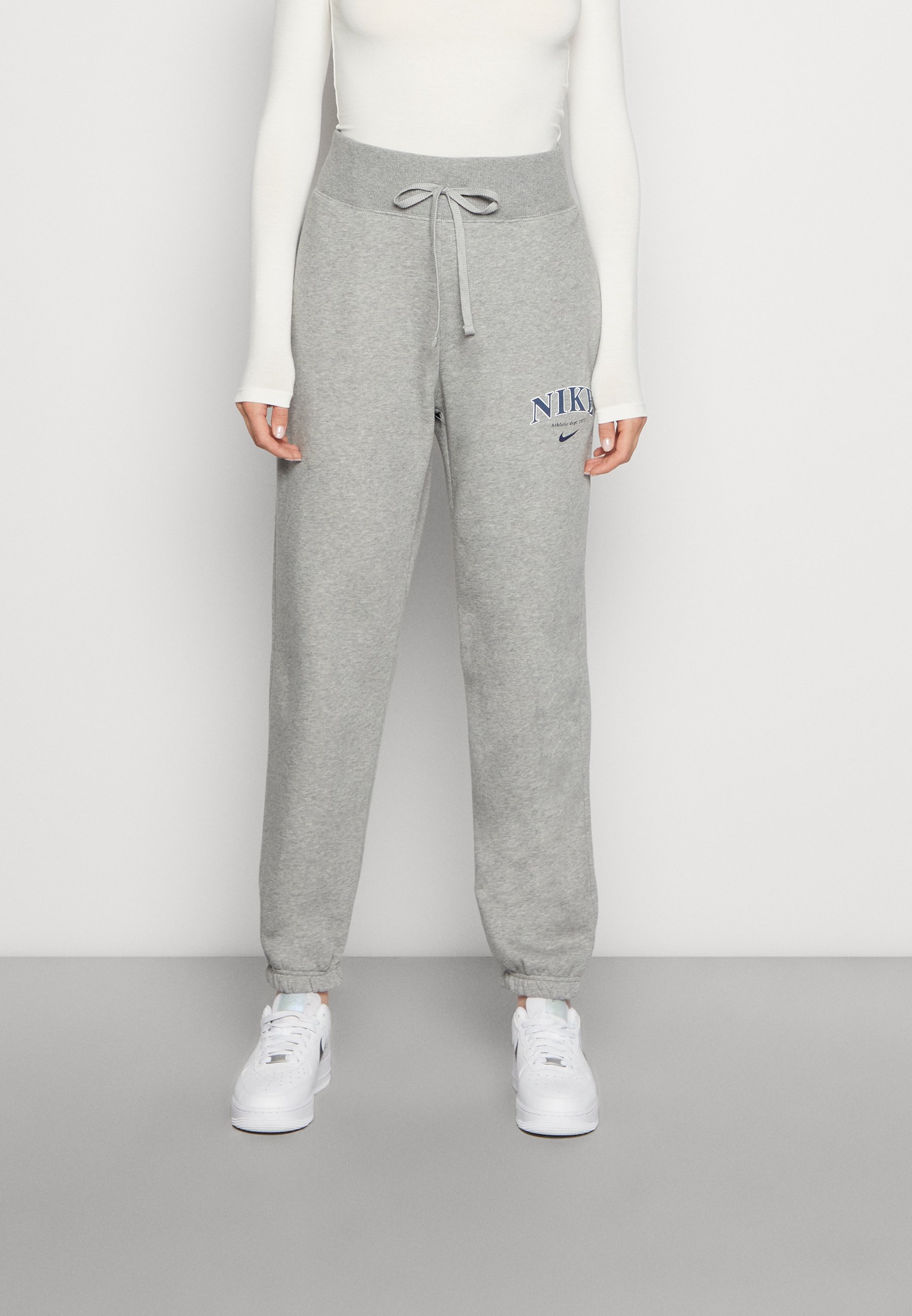 Nike Sportswear PHOENIX FLEECE PANT - Tracksuit bottoms - grey heather/grey  - Zalando.de