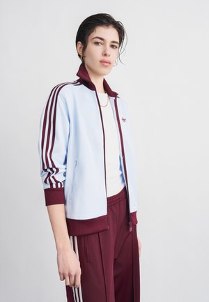 CLASSIC - Felpa con zip - crystal sky/maroon