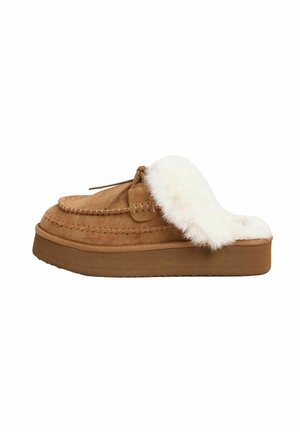 REGULAR FIT - WHIPSTITCH - Pantuflas - tan brown