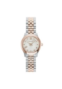 QUARTZ - Ura - silver tone & rose gold coloured