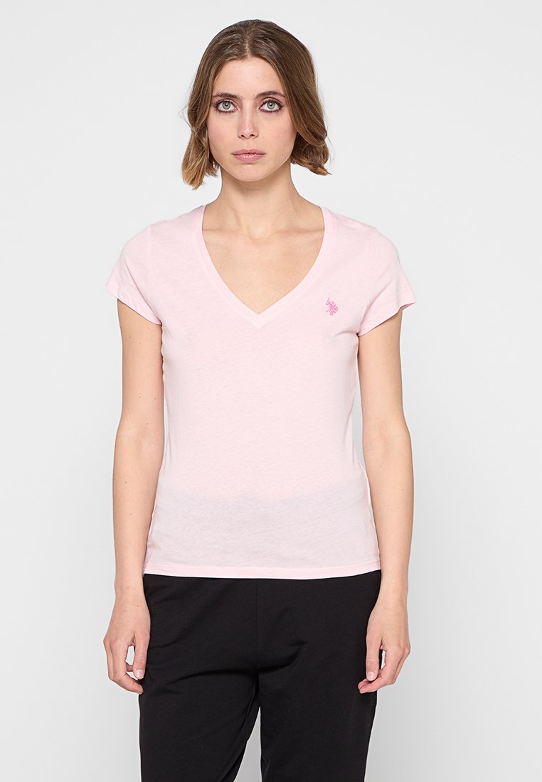 U.S. Polo Assn. T-shirt basic roze