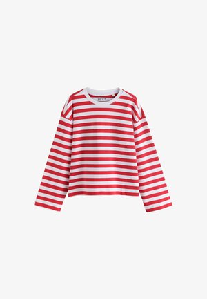 Next, OVERSIZED CREW NECK - T-shirts print - red white stripe