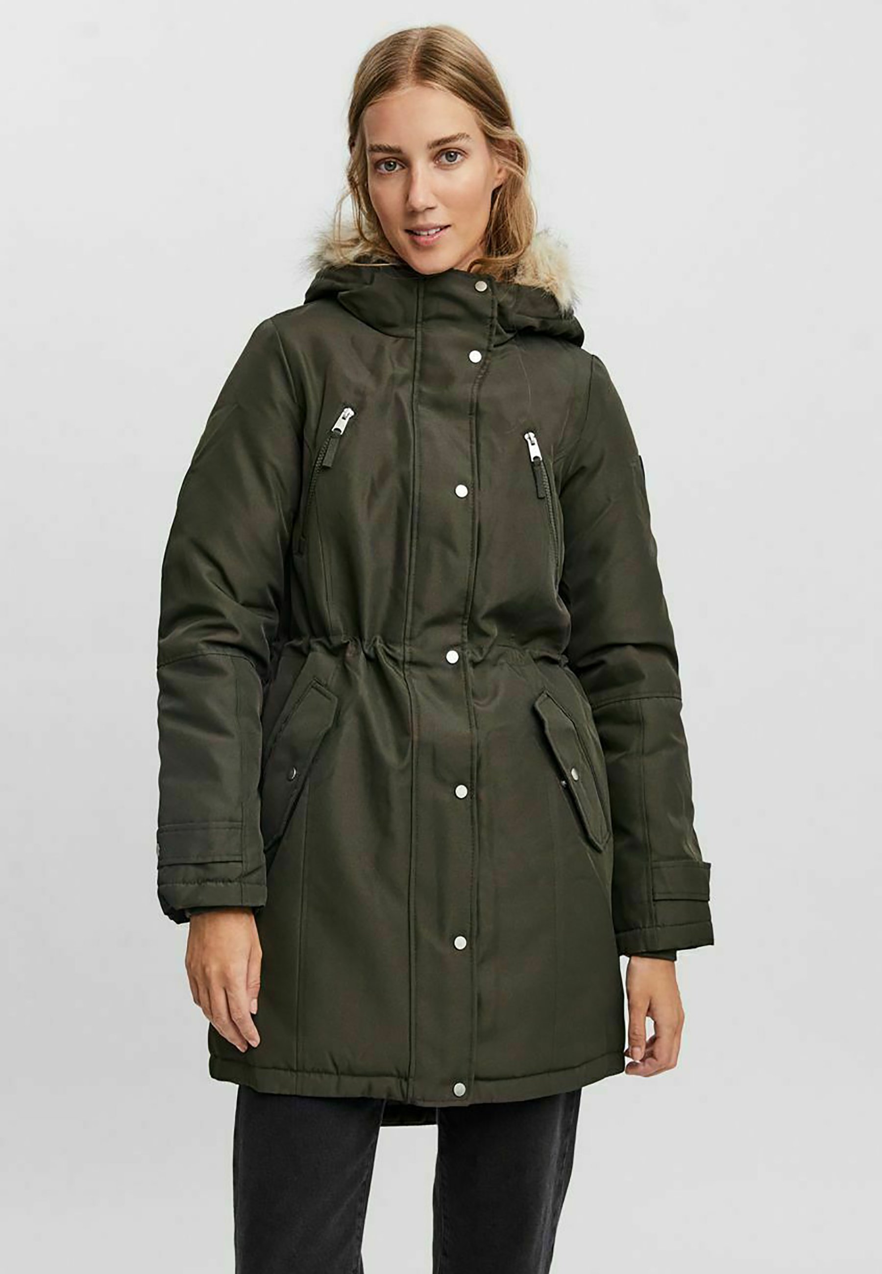 vero moda green parka