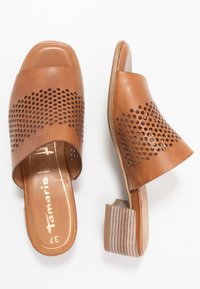 Tamaris SLIDES - Mules - cognac