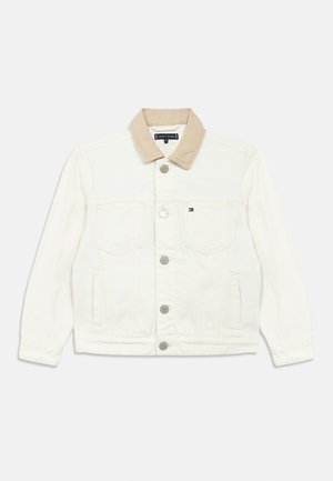 HERITAGE FLAG TRUCKER - Džinsinis švarkelis - white denim