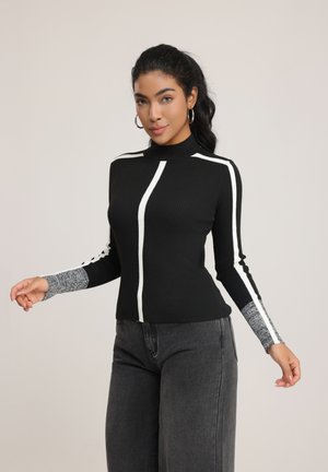 Neule - black/white
