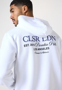 CLOSURE London STACKED PARADISE HILLS TEXT HOODIE - Sweatshirt - white