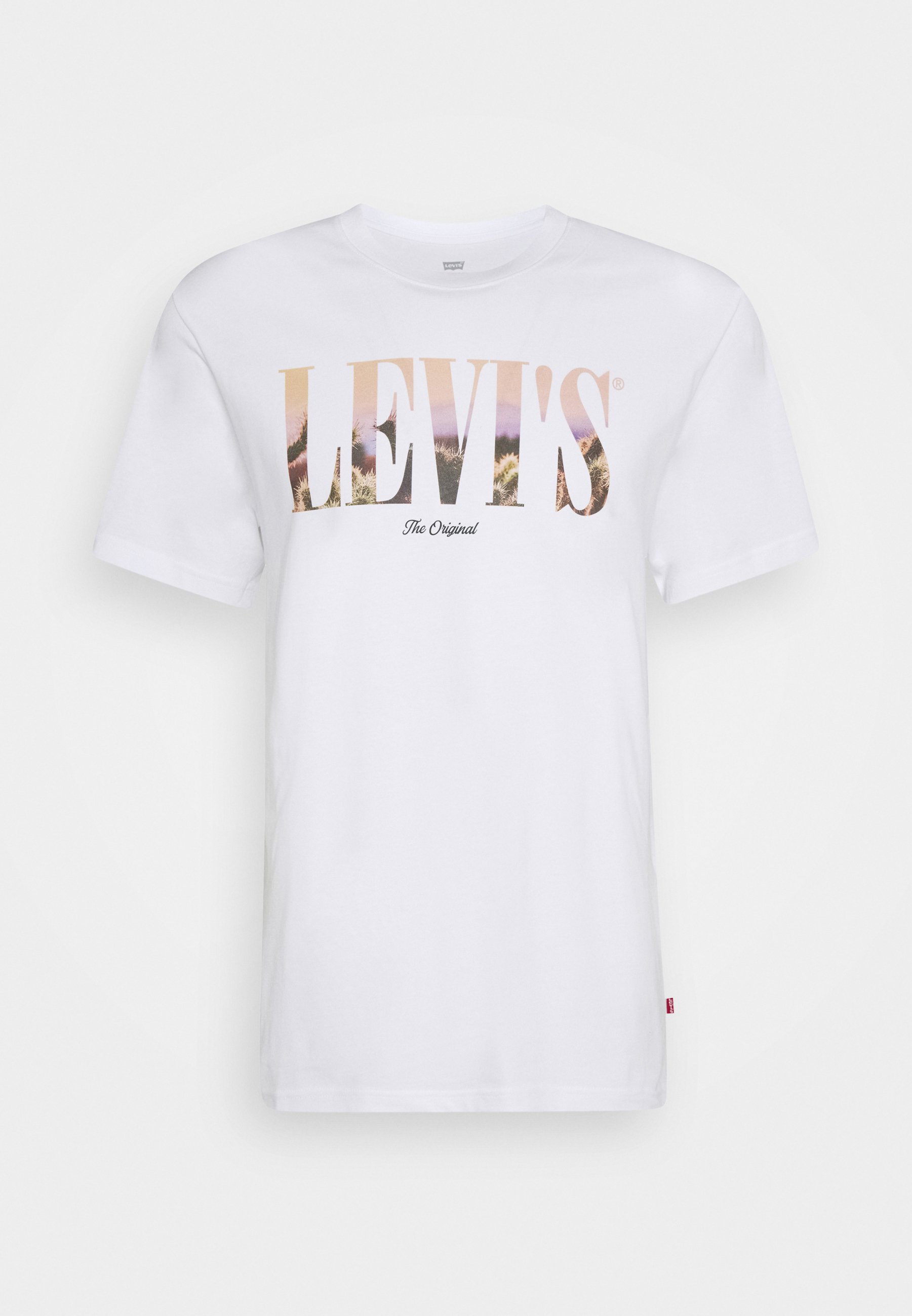 Levi's® TEE T shirts med print neutrals Zalando.no White Serif T Shirt | Levi's | T Skjorter | Miinto.no