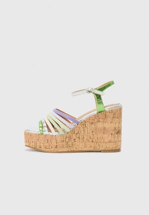 NOELLE - Wedge sandals - multi-coloured