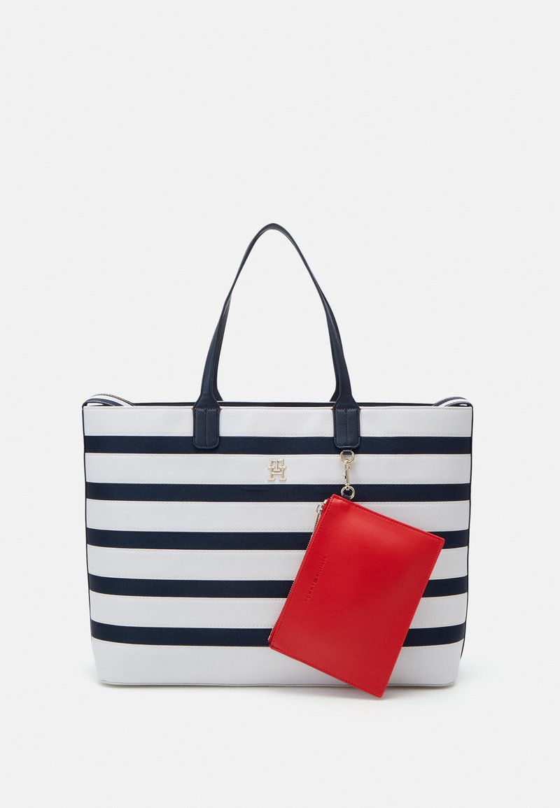 Tommy Hilfiger ICONIC TOTE STRIPES - Shopping bags - breton