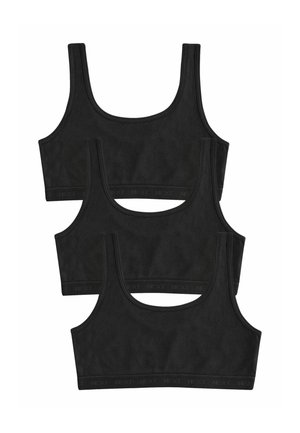 Next, REGULAR FIT SCOOP CROP 3 PACK - Débardeur - black