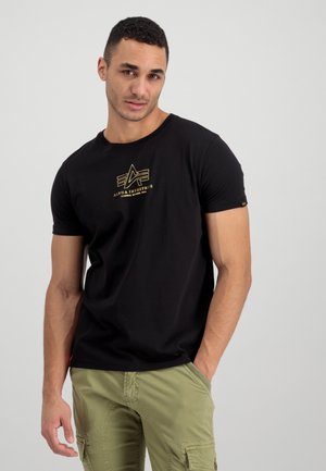 T-shirt con stampa - black