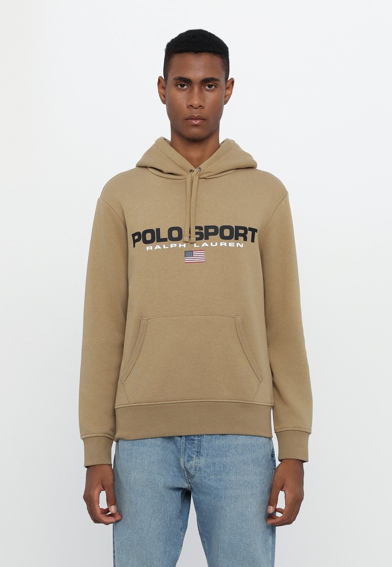 Polo Ralph Lauren POLO SPORT HOODIE UNISEX - Džemperis ar kapuci - desert khaki/black