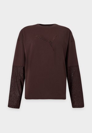 Puma, SLEEVES - T-shirt à manches longues - chocolate fondue