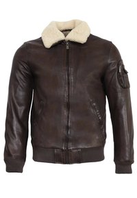 Leather jacket - braun