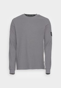Calvin Klein Jeans MONOGRAM BADGE WAFFLE TEE - Long sleeved top 