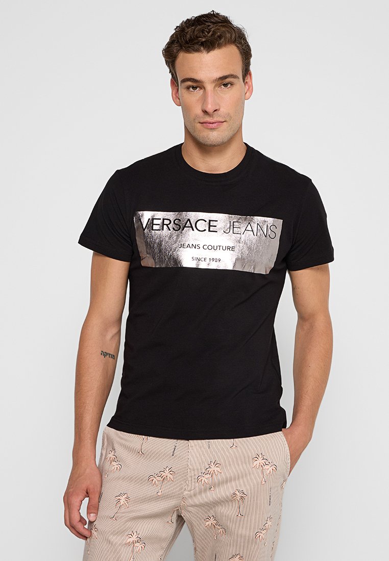 Versace Jeans Couture T-shirt print zwart