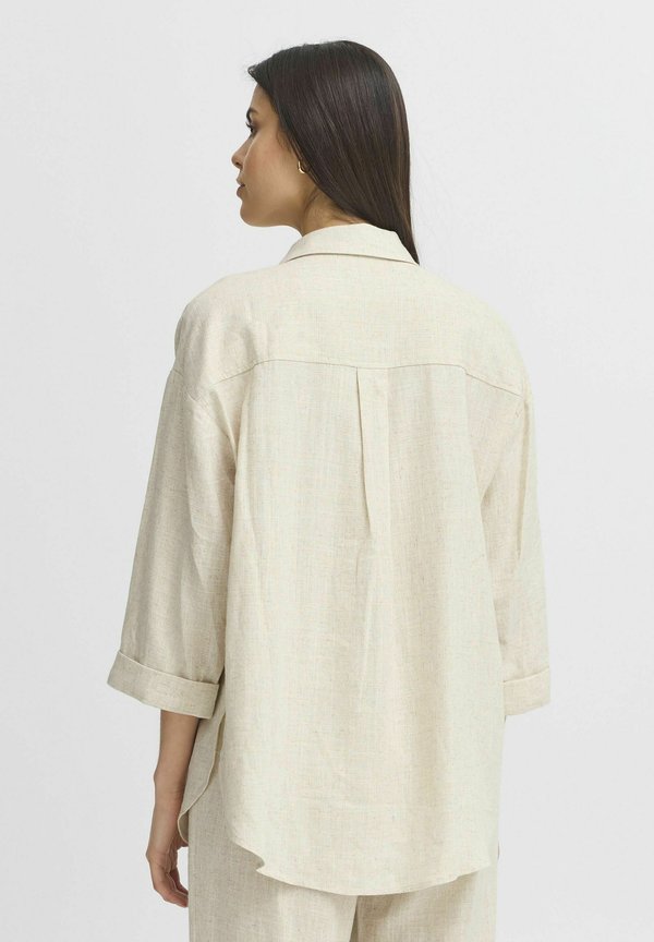 FRJUNA - Button-down blouse - birch melange3