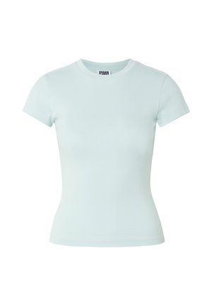 Urban Classics, LADIES SHORT SLIM TEE - Βασικό μπλουζάκι - mutedblue