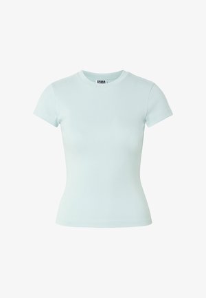 Urban Classics, LADIES SHORT SLIM TEE - Βασικό μπλουζάκι - mutedblue
