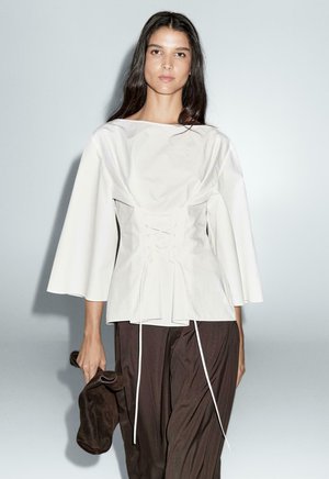 WITH CORSET DETAIL  - Bluse - white