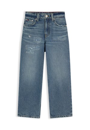 Tommy Hilfiger, BARREL VINTAGE DESTRUCTION  - Straight leg -farkut - dark blue denim