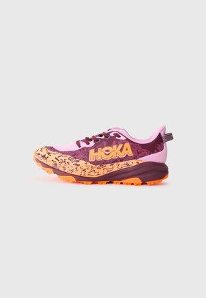 SPEEDGOAT 6 UNISEX - Bėgimo bateliai, skirti nelygiam paviršiui - flower nectar/neon tangerine