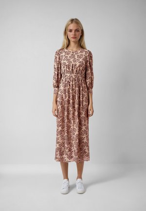 KINEN - Maxi ruha - print beige brown