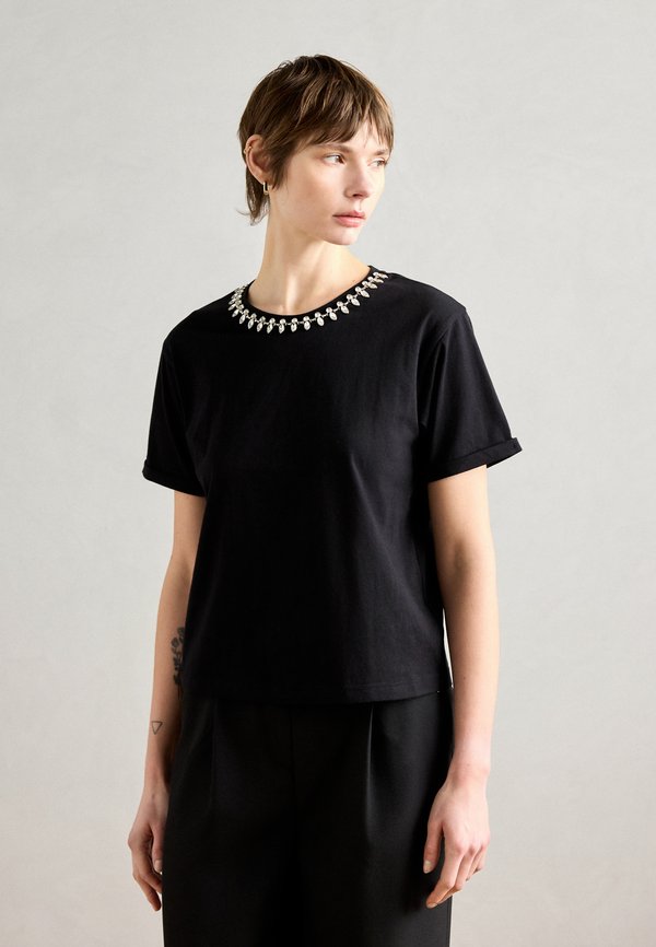 DOUTI - Print T-shirt - noir