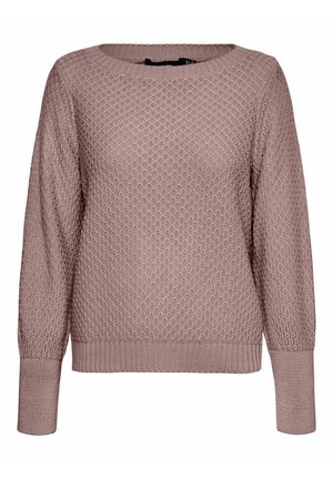 Stickad tröja - mottled pink