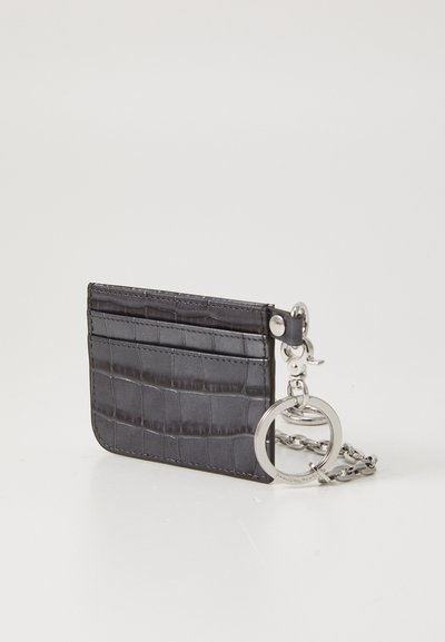 Vivienne Westwood CARD HOLDER FLAT CHAIN UNISEX - Peněženka - anthracite